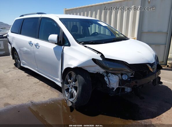 5TDXZ3DCXJS942341 2018 TOYOTA SIENNA White Widok z przodu