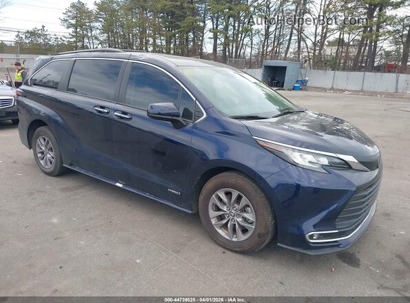 5TDYRKEC8MS059470 2021 TOYOTA LE Blue წინა მარჯვენა