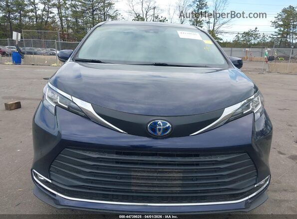 5TDYRKEC8MS059470 2021 TOYOTA LE Blue ხელსაწყოთა პანელის ხედი