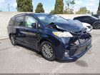 2018 Toyota Sienna Xle Premium 8 Passenger Blue vin: 5TDYZ3DC2JS903702