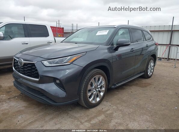 5TDYZRAH8LS009368 2020 TOYOTA LIMITED Gray Առջևի ձախ երեք քառորդ տեսարան