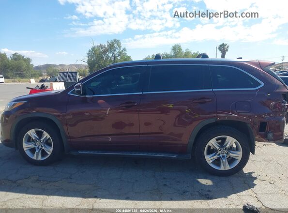 5TDYZRFH9JS248420 2018 TOYOTA LIMITED Burgundy 