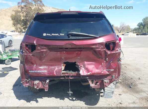 5TDYZRFH9JS248420 2018 TOYOTA LIMITED Burgundy 