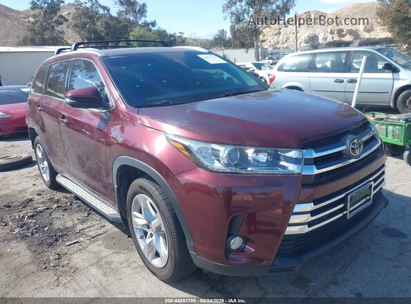 5TDYZRFH9JS248420 2018 TOYOTA LIMITED Burgundy Առջևի աջ