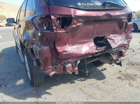5TDYZRFH9JS248420 2018 TOYOTA LIMITED Burgundy Դիմացի տեսք