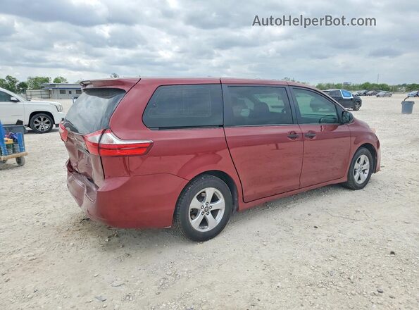 5TDZZ3DC5JS901978 2018 TOYOTA SIENNA Red Tył prawy