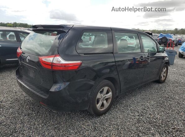 5TDZZ3DC5JS928730 2018 TOYOTA SIENNA Черный Задняя правая четверть
