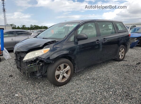 5TDZZ3DC5JS928730 2018 TOYOTA SIENNA Черный Передняя левая четверть