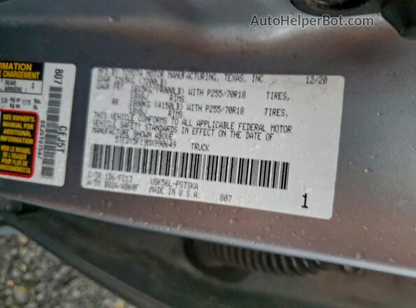 5TFDY5F19MX990649 2021 TOYOTA TUNDRA Silver Widok komory silnika