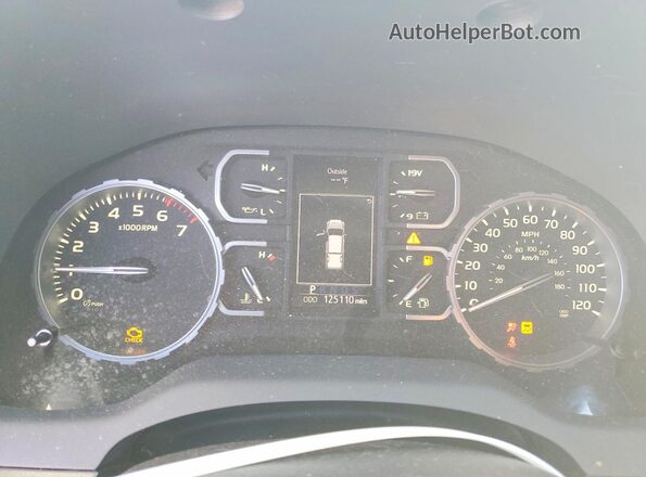 5TFEM5F10KX135447 2019 TOYOTA TUNDRA Charcoal Widok zestawu wskaźników
