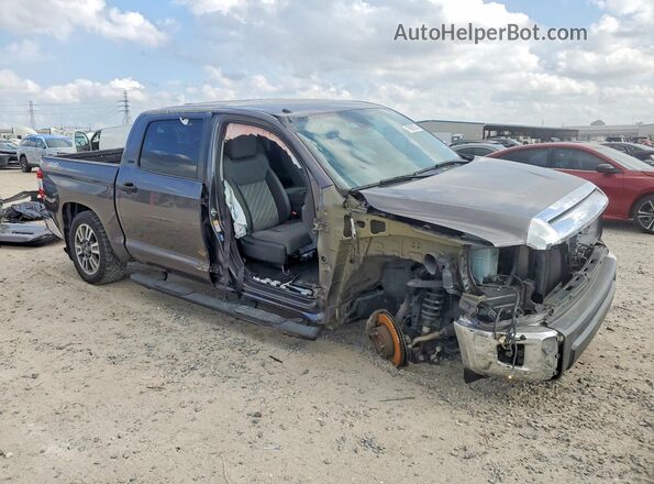 5TFEM5F16KX142189 2019 TOYOTA TUNDRA Серый Передняя правая четверть