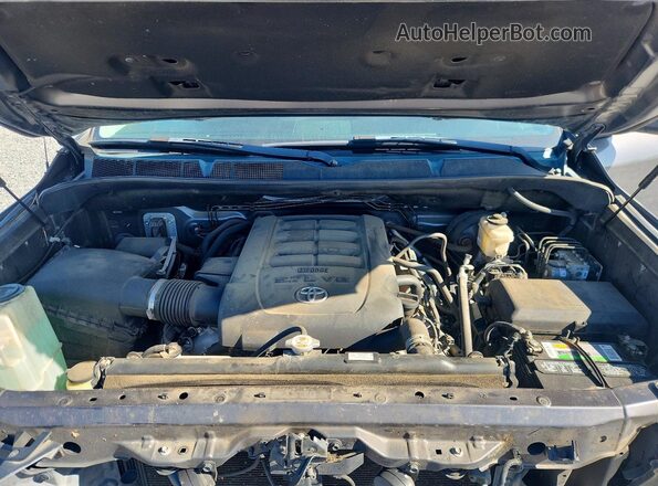 5TFEY5F18KX253721 2019 TOYOTA TUNDRA Gray Widok komory silnika