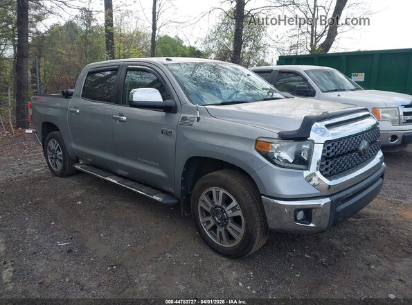 5TFEY5F1XKX252859 2019 TOYOTA TUNDRA Серебряный Передняя правая четверть
