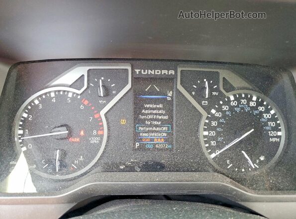 5TFKB5CD8PX001610 2023 TOYOTA TUNDRA Белый Вид щитка приборов