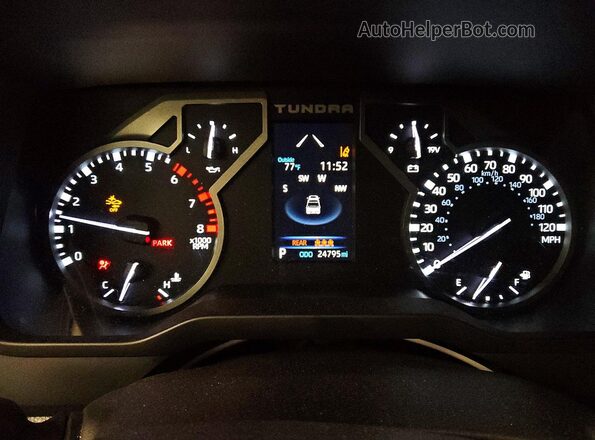 5TFKB5DB3SX311735 2025 TOYOTA TUNDRA Серебряный Вид щитка приборов