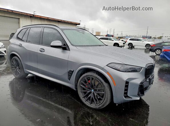 5UX13EU06S9W85699 2025 BMW X5 Серый Передняя правая четверть