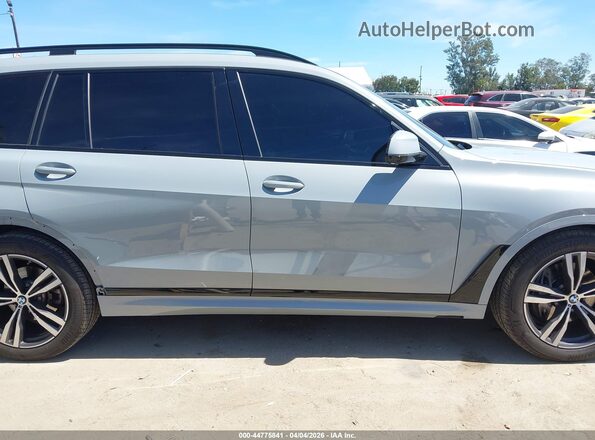 5UX23EM01P9N85182 2023 BMW X7 Gray Vista interior trasera