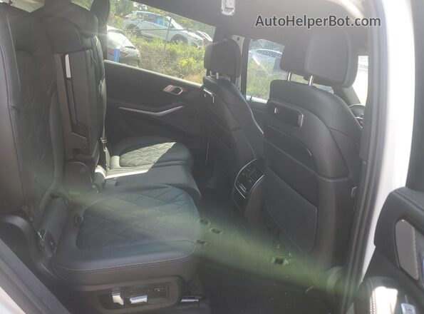 5UX23EM01P9P25098 2023 BMW X7 White Rear interior view