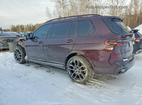 5UX23EM06P9R80586 2023 BMW X7 Темно-бордовый Задняя левая четверть