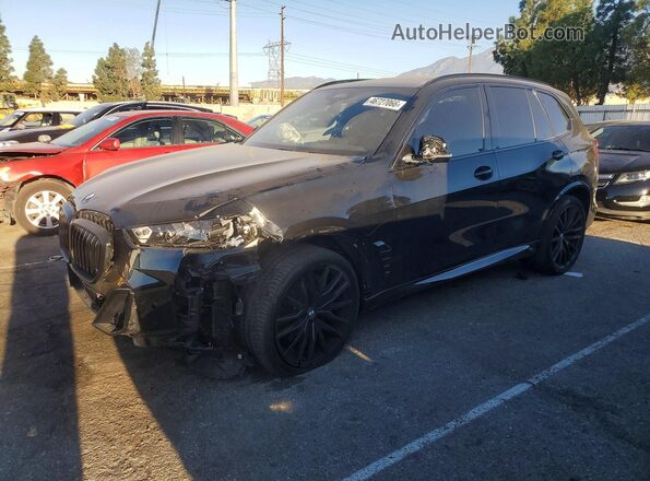 5UX23EU04T9028308 2026 BMW X5 Черный Передняя левая четверть