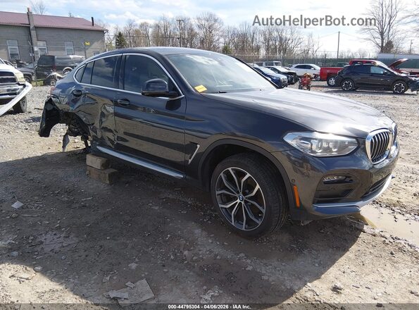 5UX2V1C01M9G65956 2021 BMW X4 Gray Przód prawy
