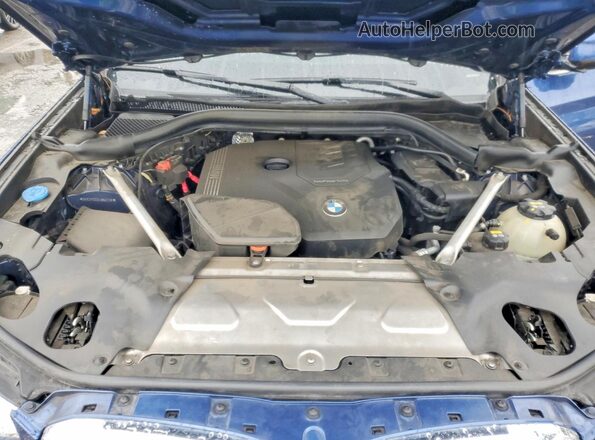 5UX2V1C03L9B63738 2020 BMW X4 Синий Вид подкапотного пространства