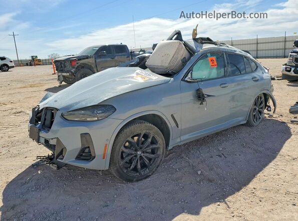 5UX33DT08P9S59203 2023 BMW X4 Gray Передня ліва чверть