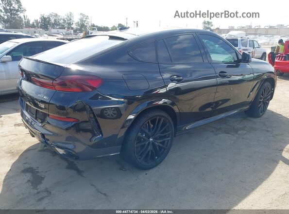 5UX33EX02S9X27273 2025 BMW X6 Черный Задняя правая четверть