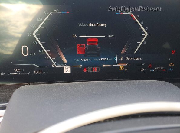 5UX33EX08R9T65475 2024 BMW X6 Черный Вид щитка приборов
