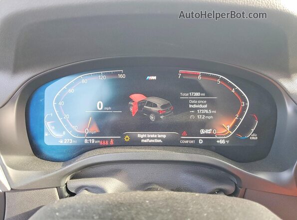 5UX43DP00P9P00630 2023 BMW X3 Черный Вид щитка приборов