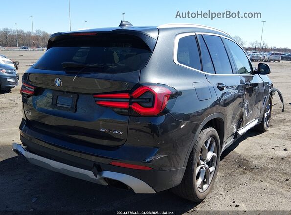 5UX43DP00P9R38753 2023 BMW X3 Gray უკანა მარჯვენა