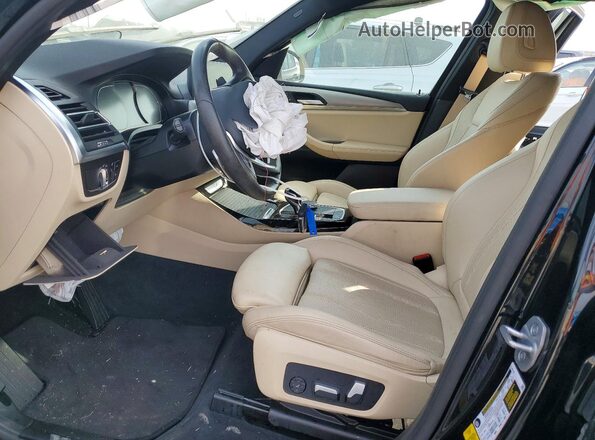 5UX43DP02N9J20003 2022 BMW X3 Black Вид салону спереду