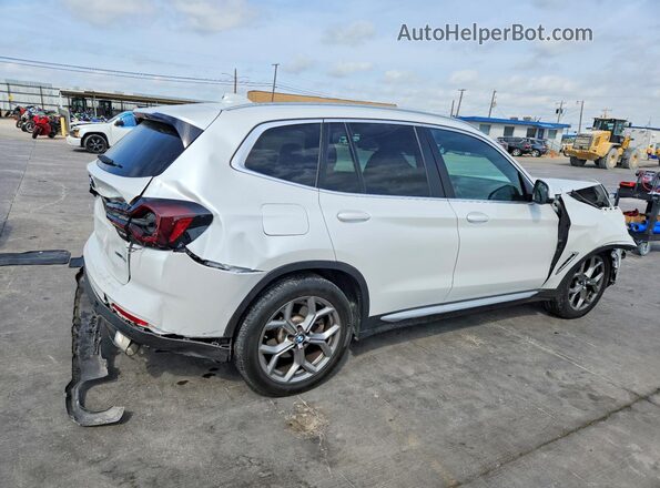 5UX43DP02N9K26029 2022 BMW X3 White Trasero derecho