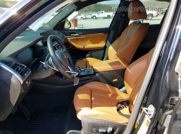5UX43DP02N9L08925 2022 BMW X3 Black Вид салону спереду
