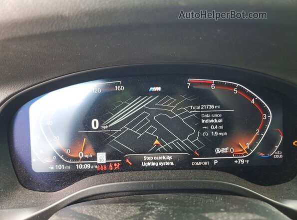 5UX43DP02P9S90543 2023 BMW X3 Black Widok zestawu wskaźników