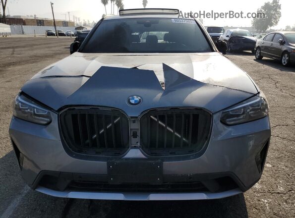 5UX43DP02P9T28093 2023 BMW X3 Gray Вид спереду