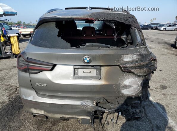5UX43DP02P9T28093 2023 BMW X3 Gray Вид ззаду