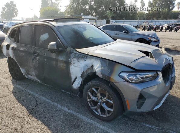 5UX43DP02P9T28093 2023 BMW X3 Gray Передня права чверть