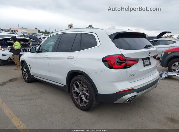 5UX43DP03P9P33850 2023 BMW X3 Белый Задняя левая четверть