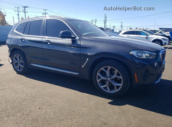 5UX43DP06R9U35635 2024 BMW X3 Черный Передняя правая четверть