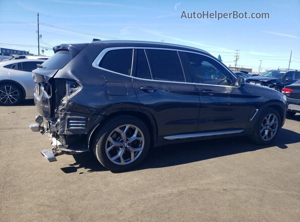 5UX43DP06R9U35635 2024 BMW X3 Черный Задняя правая четверть