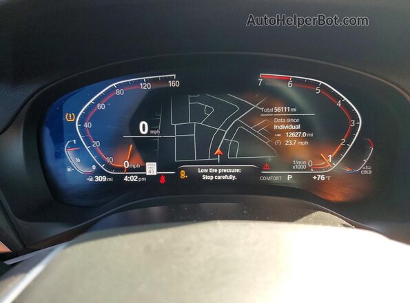5UX43DP07P9P51929 2023 BMW X3 Черный Вид щитка приборов