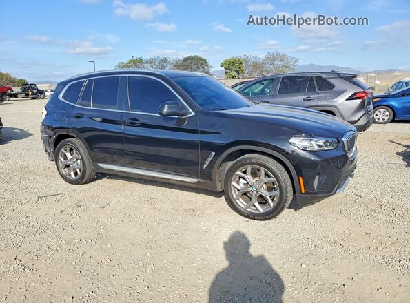 5UX43DP07P9P51929 2023 BMW X3 Черный Передняя правая четверть