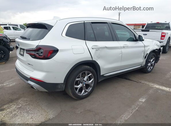 5UX43DP09P9S92189 2023 BMW X3 Белый Задняя правая четверть