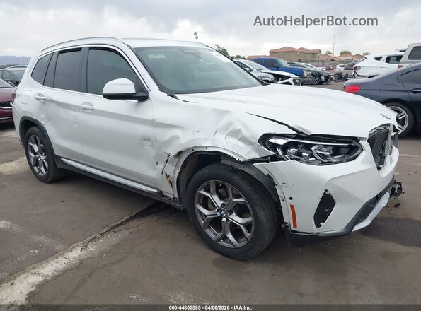 5UX43DP09P9S92189 2023 BMW X3 Белый Передняя правая четверть