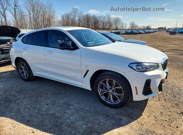 5UX43DT09P9R39485 2023 BMW X4 Белый Передняя правая четверть