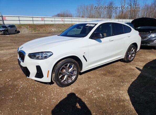5UX43DT09P9R39485 2023 BMW X4 Белый Передняя левая четверть