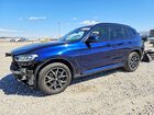 2022 Bmw X3 Xdrive30i Blue vin: 5UX53DP05N9M83027