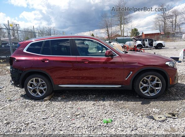 5UX53DP06N9K97335 2022 BMW X3 Red Widok wnętrza 360 stopni