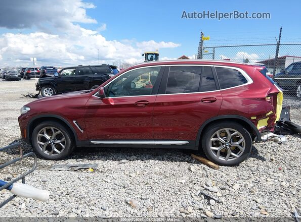 5UX53DP06N9K97335 2022 BMW X3 Red 